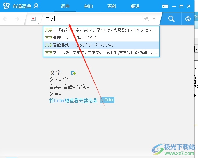 有道词典如何直接翻译？